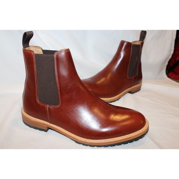 Nisolo Men\'s 13 Terrocata Brown Marco Everyday Chelsea Leather Boots $268 NIB